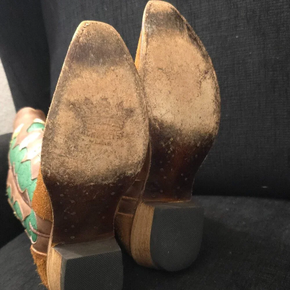 Junk Gypsy by Lane Hard to Handle Cactus Flower Snip Toe Boots- Size 7 1/2 - Picture 16 of 16